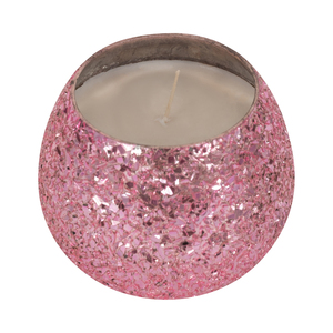 Bougie parfumée ronde décorative en verre, petite, style bohème décontracté, pour usage intérieur et extérieur - Product Image 4