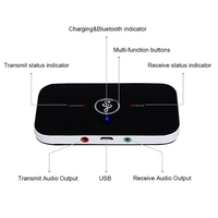 Penerima Pemancar Audio BT5.0 RCA 3.5Mm AUX Jack USB Dongle Adaptor Nirkabel Musik Stereo untuk Kit PC TV Headphone