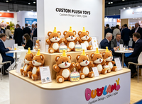 Peluche OEM de haute qualité en tissu doux pour enfants, idéale comme cadeau promotionnel d'entreprise