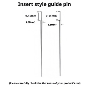 Venta al por mayor de fábrica: Joyería delicada, aretes de titanio ASTM F136 con rosca externa, <span class=keywords><strong>piercing</strong></span> de lengua, agujas de tracción médica. - Product Image 3