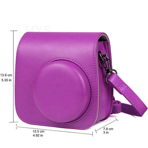 instantánea Cámara caso protectora de la Pu de cuero funda con correa para el hombro de <span class=keywords><strong>Fujifilm</strong></span> <span class=keywords><strong>Instax</strong></span> Mini 9/8/8 + - Product Image 2