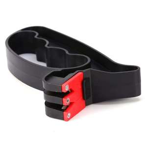 Afilador de cuchillos manual Nd-007 de varios granos, herramienta de afilado de acero al carbono para herramientas de cocina y jardín - Product Image 4