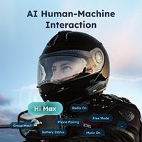 Interphone Moto ASMAX S2 Full Duplex Étanche Bluetooth 8000m Longue Portée Intercom MESH pour Moto