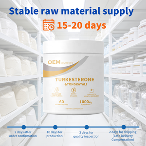 Cápsulas de Turkesterona y Tongkat Ali al por mayor de fábrica OEM para vendedores de Amazon FBA, plazo de entrega rápido, MOQ bajo - Product Image 3
