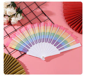 カスタムロゴ印刷入り23cmスペイン製竹製折りたたみ扇子、結婚式や販促用、お手頃価格で - Product Image 6
