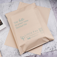 Biodégradable Noir Or Mailer Poly Plastique Courrier Enveloppe D'expédition Emballage Courrier Flyer Pochette Affranchissement Sac pour Postal