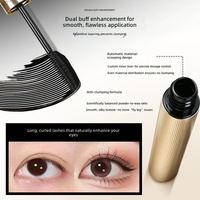 Hydratant liquide pour cils certifié Halal BPOM, tube doré, épaississant, waterproof, longue tenue 24h, maquillage quotidien pour les yeux, marque privée