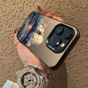 Funda para Teléfono Móvil con Diseño de Faro Costero, Plateada Electroplacada, de TPU y PC, para iPhone Xr, Xs, 11, 12, 13, 14, 15, 16, 17, 18 Pro Max - Product Image 3