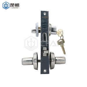 Cerradura de puerta marina de acero inoxidable de 190 mm para barco, yate, contenedor, reemplazo y reparación de puertas de barcos - Product Image 3