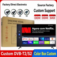 Téléviseur intelligent LED, téléviseur 17-110 pouces, écran plat Android, 1080P Full HD, WiFi, HDMI pour la maison