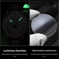 Montre à quartz pour homme de style chinois, pour le travail et le sport, avec calendrier, cadran à aiguilles de 40 mm, bracelet en acrylique, boîtier en alliage, résistante à l'eau jusqu'à 30 m