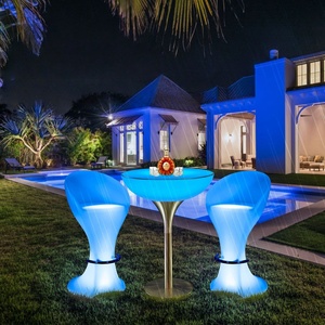 Có thể điều chỉnh kim loại cao năng lượng mặt trời Powered <span class=keywords><strong>LED</strong></span> Cocktail bảng cho Home Villa bar nhà hàng cafe KTV rượu vang đồ nội thất sự kiện hầm - Product Image 6