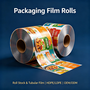 Gravure Printed Laminated Packaging Film Roll Metallized Foil Stock for Food <b>Wrap</b> OEM ODM - Product Image 2