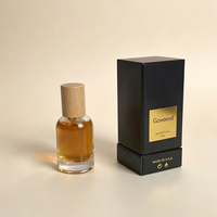 Boîte de luxe en carton rigide avec estampage doré, personnalisée, 30 ml, 50 ml, pour parfum, huile essentielle, avec insert en éponge pour l'emballage d'huile d'oud