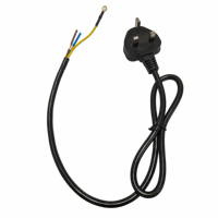 Cable de Alimentación con Conductor de Cobre Puro Británico, Aprobado por ASTA BSI, H05VV-F, Cable de Repuesto para Monitor de Computadora, TV, Reino Unido, Singapur, Malasia, GCC