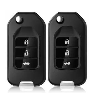 Flip Key 3Buttons Remote Key Fob For Hond-a CRV New Accord 433MHZ With ID46 Chip