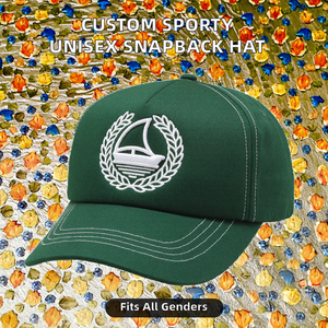 Gorra Deportiva Unisex de Algodón con Logotipo Bordado de Animales, 6 Paneles, Visera Plana, Alta Calidad, Parche Tejido OEM, Gorras Personalizadas al por Mayor - Product Image 2