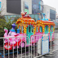 Train électrique pour enfants personnalisé en promotion avec lumières LED, musique et effets de fumée, 16 places, pour centres commerciaux, écoles et attractions touristiques