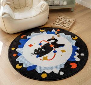 Bền Thân Thiện Với Môi Trong Nhà Polyester Máy Tufted Nonslip Vòng Khu Vực Thảm Dày Mềm Có Thể Giặt Hộ Gia Đình Thảm Tapis Phòng Ngủ - Product Image 6