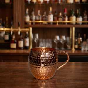 Taza Moscow Mule de Cobre Martillado - Vaso Portátil de Gran Capacidad para Bebidas al Aire Libre con Asa para Fiestas y Regalos - Product Image 3