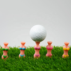 Caiton Golf Modèle HYT-37 Tees de golf 83mm, écologiques, design 'Beauty Bikini', en plastique, avec impression de logo personnalisé, 1000 unités - Product Image 1