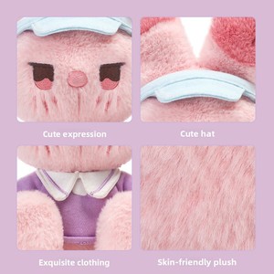 Peluche Zhuoqu Snack Shop en forme de <span class=keywords><strong>barre</strong></span> <span class=keywords><strong>chocolatée</strong></span> fraise, jouet en peluche, coussin, rembourrage en coton PP, matière polyester, cadeau d'anniversaire unisexe - Product Image 3