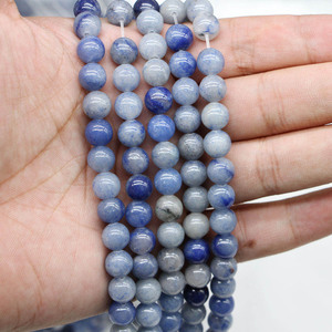 Blue Aventurine Loose <b>Beads</b> Round <b>Stone</b> <b>Beads</b> For Bracelet Making Wholesale DIY Accessories - Product Image 2