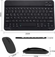 Grosir Pabrik Set Keyboard Mouse Mini BT Ultra-tipis Nirkabel Isi Ulang Silent Scissor Switch Multi-sistem Stok Tersedia