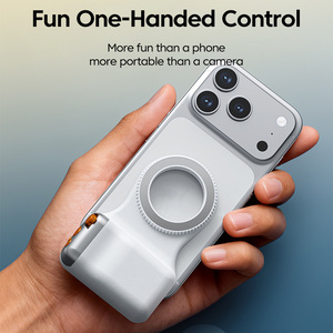 <strong>Magnetic</strong> Phone <strong>Camera</strong> Shoot Hand Grip Zoomable Smart Phone Holder Shooting Aid BT Remote Control Handle for iPhone Huawei - Product Image 4