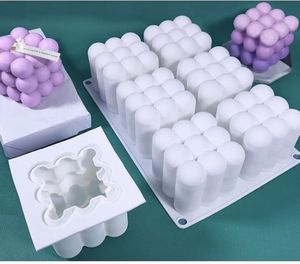 Unique Eco-Friendly Reusable Non-Toxic Easy Demoulding Durable Silicone <b>Candle</b> Molds <b>Pillar</b> Swirl Thin Hearts 3D Christmas Fruit - Product Image 6
