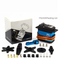HANHAI FT7135R 35kg.cm Hochgeschwindigkeits-360-Grad-Dauerdreh-Servo mit 25T Stahlgetriebe, anpassbare RC 25T Servoarm-Motortypen