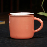 Tasse en céramique avec logo personnalisé d'usine Mini 70ml tasses en céramique imitation émail petites tasses à thé émaillées