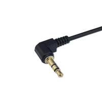 Câble audio stéréo plaqué or, mâle à mâle, angle droit, 3,5 mm TRS, pour voiture