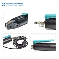 Machine à sertir les bornes pneumatique semi-automatique portable DINGGONG DG-109 0.14-2.5mm² pour cosses et extrémités de câbles de faisceaux de câbles
