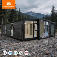 Villa Capsule Modulaire Préfabriquée Pliable et Portable de Luxe Moderne pour Appartement, Hôtel, Bureau Extérieur Extensible, Centre Commercial