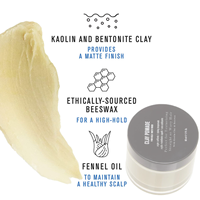 Pommade d'argile pour hommes, finition ferme mate, pâte de cire pour cheveux, Gel capillaire transparent Soluble à base d'eau approuvé par le coiffeur