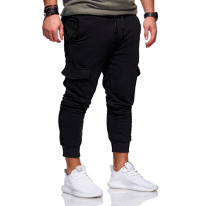 Logo personalizzato uomo a metà vita <span class=keywords><strong>Cargo</strong></span> Jogger trekking Streetwear pantaloni sportivi di alta qualità servizio OEM stile Casual tinta tinta in tinta unita - Product Image 3