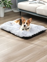 Tapis long et moelleux pour chien, lit douillet et chaud pour l'hiver, coussin de couchage pour chat, coussin lavable pour animaux de compagnie, pour chiens et chats