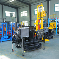 Machine de forage de puits d'eau, foreuse hydraulique montée sur chenilles, 200m 300m