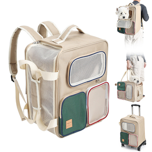 Bolsa de Viaje y Mochila 2 en 1 para Mascotas - Transportín de Viaje para Perros de Poliéster, Transportín para Mascotas de Doble Uso para Mascotas Pequeñas - Product Image 6