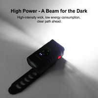 Lampe de vélo haute luminosité, super brillante, rechargeable par USB, étanche, LED, pour la sécurité, éclairage avant pour la conduite de nuit sur route et en montagne
