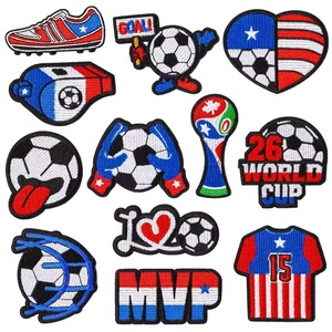 USA Soccer Eco-Friendly Non-Woven Fabric Embroidered Iron-On Sew-On Football Applique <b>Patch</b> for Clothing <b>Jackets</b> Hats Backpacks - Product Image 2