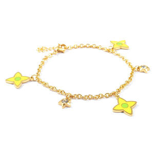 Flywu — Bracelet en acier inoxydable, nouvelle collection, breloque, multi-breloque, en résine colorée, yeux maléfiques, perle, étoile de <span class=keywords><strong>David</strong></span> - Product Image 6