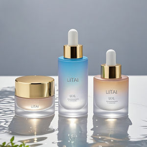 Bottiglia di olio essenziale smerigliato di lusso vuota unica bottiglia di vetro del siero cosmetico da 50 ml 60ml per olio per capelli con scatola e logo - Product Image 5