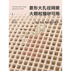 แผ่นรองทรายแมวแบบกรองสองชั้น ป้องกันทรายกระเด็นออก ซักล้างได้ ขนาดใหญ่ - Product Image 2