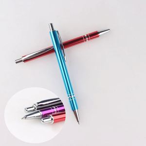 Stylos à bille en aluminium promotionnels en gros avec impression publicitaire et logos personnalisés pour la papeterie scolaire et de bureau - Product Image 5