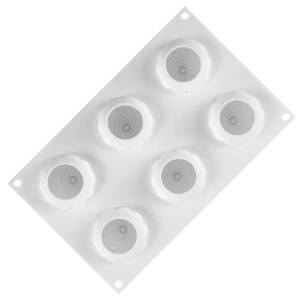 6-cavity raspberry-shaped <b>tool</b>, food-grade mousse cake mold, <b>silicone</b> baking mold tray - Product Image 3