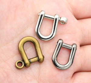 Cloxy 6/8Mm Có Thể Tháo Rời Kim Loại <span class=keywords><strong>D</strong></span> Vòng Vít Doanh Nối Còng <span class=keywords><strong>D</strong></span> Vòng Cho Keychain - Product Image 5