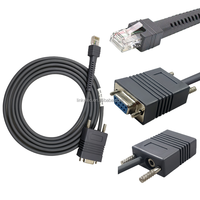 Cable DE DATOS USB RS232 a RJ45 con chaqueta de PVC para uso de PC/impresora con escáner de código de barras Zebra/Symbol/Motorola