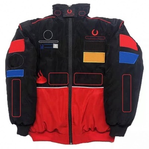 Casual European American Style Racing Full Sleeve Impresso Bomber Jacket Coat Warm Street Cool <span class=keywords><strong>Clothing</strong></span> para Motorbike - Product Image 3
